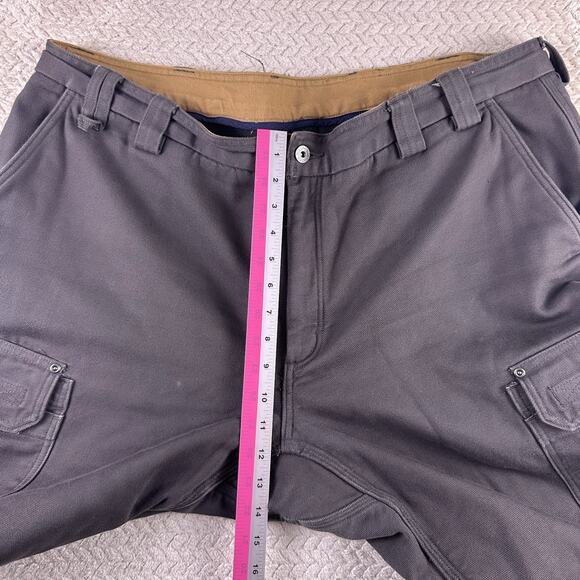 Duluth Trading Co. Men's Carpenter Outdoors 44x30 Heavy Fleece Lined Pants Gray - Picture 12 of 16